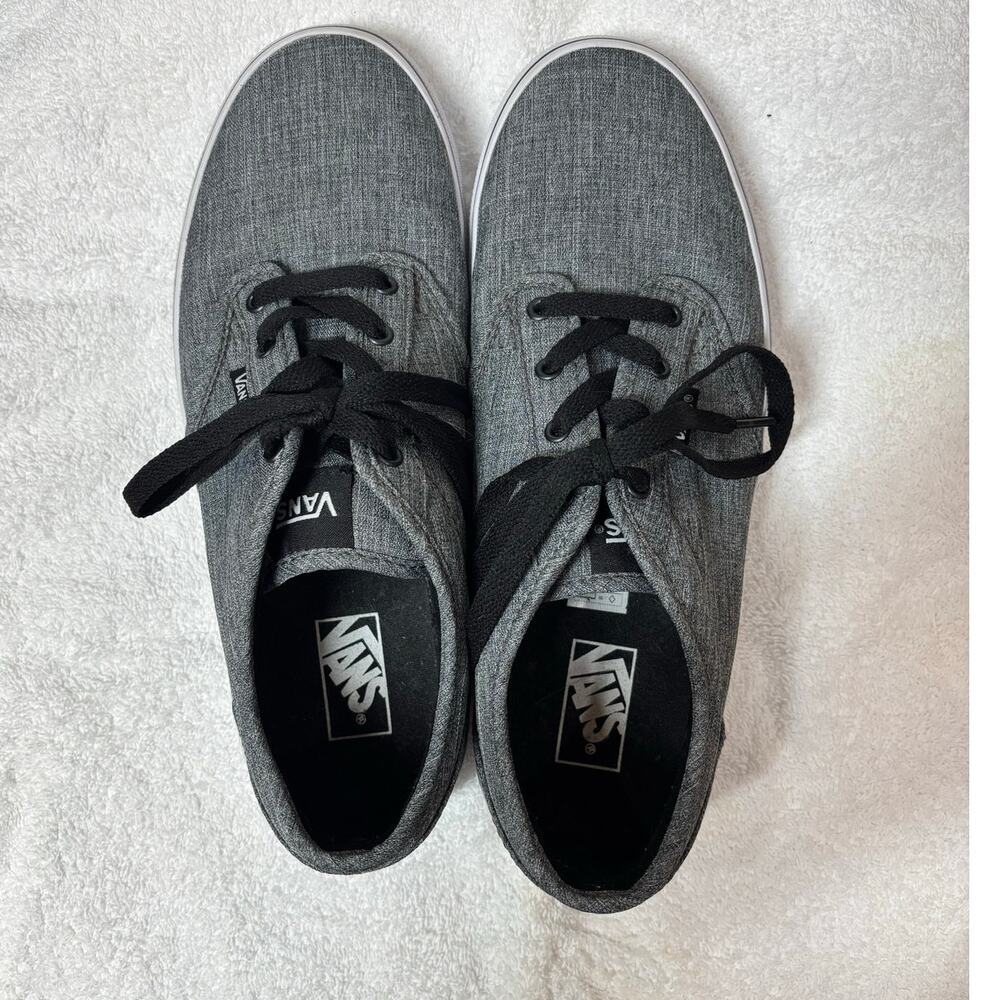 Vans Youth 6 Off The Wall Skateboard Lace Up Sneaker Gray - Picture 6 of 8